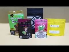 1 ग्राम छोटे आकार का काला बाल प्रतिरोधी बैग स्व-स्थायी प्लास्टिक ज़िपर लॉक के साथ