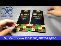 आठ तरफ से सीलबंद कंपोस्टेबल कॉफी बैग