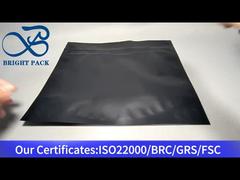 काले मैट बाल प्रतिरोधी पाउच