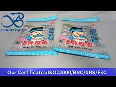 नूडल्स के लिए पारदर्शी स्टैंड अप पाउच