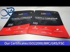 मैट पुनः सील करने योग्य स्टैंड अप ज़िपर पाउच