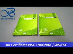 हरा फ्लैट बॉटम ज़िपर बैग