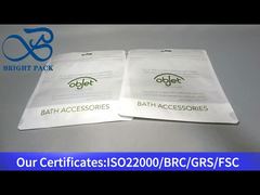 स्नान सहायक उपकरण के लिए स्टैंड अप ज़िपलॉक बैग