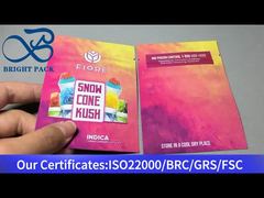 कैनबिस डिस्टिलेट के लिए छोटे ज़िपलॉक मायलर खाद्य भंडारण बैग