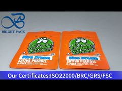 स्पष्ट खिड़की के साथ कैनबिस चाइल्ड लॉक बैग