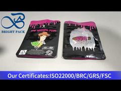 स्पष्ट खिड़की के साथ चाइल्ड प्रूफ ज़िपर बैग