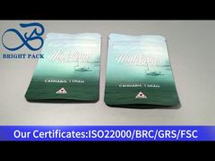 हरे बालरोधी प्लास्टिक बैग