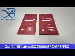 लाल छोटा कस्टम बाल प्रतिरोधी बैग