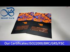 स्पष्ट खिड़की के साथ नारंगी स्टैंड अप थैली