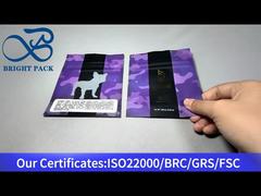 स्पष्ट खिड़की के साथ छोटा चीनी बाल प्रतिरोधी बैग