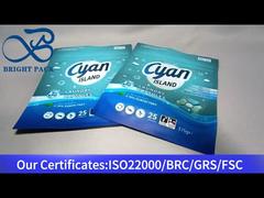 कपड़े धोने के कैप्सूल के लिए स्टैंड-अप ज़िपलॉक बैग