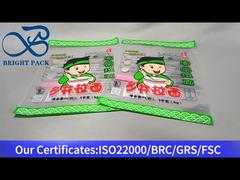 नूडल्स के लिए पारदर्शी स्टैंड अप बैग