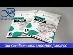 च्युइंग गम 100 ग्राम के लिए सफेद छोटा स्टैंड अप ज़िपलॉक बैग