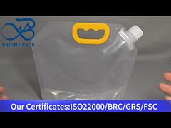 पारदर्शी बड़ी क्षमता वाला पोर्टेबल टोंटी थैली बैग