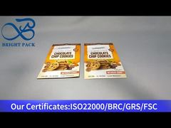 चॉकलेट चिप कुकीज़ के लिए बैग खड़े