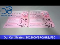 कपड़े धोने के डिटर्जेंट के लिए लाल स्टैंड अप ज़िप बैग