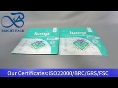 कपड़े धोने के लिए हरे रंग के प्लास्टिक के स्टैंड अप ज़िपलॉक बैग