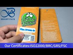 नारंगी छोटे एल्यूमीनियम-प्लास्टिक माइलर खाद्य भंडारण बैग 1 ग्राम