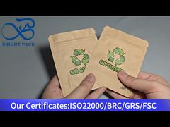 पर्यावरण के अनुकूल क्राफ्ट पेपर स्टैंड अप बैग