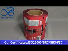 चॉकलेट के लिए लाल एल्यूमीनियम पन्नी रोल फिल्म