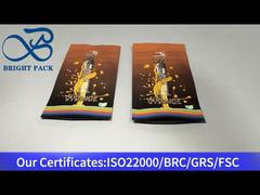 नारंगी कस्टम चाइल्ड प्रूफ माइलर बैग