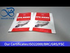 बाथ क्लीनर सैनिटाइज़र 80 ग्राम के लिए सफेद प्लास्टिक ज़िपर पैकेजिंग बैग