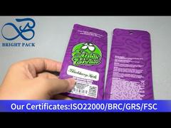 बैंगनी पे बैग पैकेजिंग