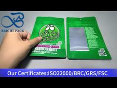 स्पष्ट खिड़की के साथ कैनबिस मायलर बैग