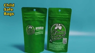 कैनबिस पैकेजिंग आवश्यकताओं के लिए यूएस पेटेंटेड चाइल्ड रेसिस्टेंट बैग थोक विक्रेता यूएसए अनुपालन