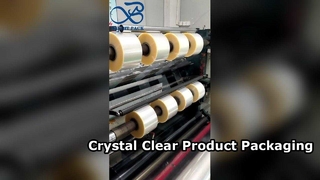 पारदर्शी पैकेजिंग रोल फिल्म उच्च स्पष्टता खाद्य ग्रेड लचीला पैक फिल्म रोल