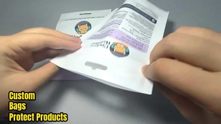 मुद्रित कस्टम प्लास्टिक जिपर पैकेजिंग बैग थोक