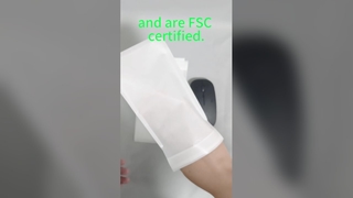 FSC प्रमाणित जैव अपघट्य ग्लासिन पेपर बैग्स कपड़ों और मोजे के लिए स्वयं चिपकने वाली सील के साथ