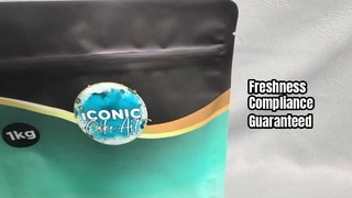 जिपर के साथ एफडीए-अनुपालक फ्लैट बॉटम बैग