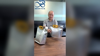 स्टैंड अप स्पाउट पाउच लीकप्रूफ फूड ग्रेड एयरटाइट लिक्विड पैक पाउच