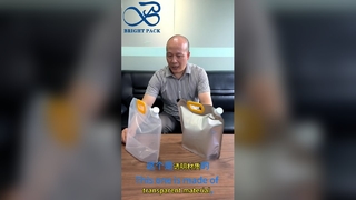 गाढ़ा पारदर्शी टोंटी पाउच लीकप्रूफ खाद्य ग्रेड तरल पैक पाउच