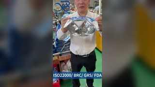 स्टैंड अप जिपर बैग गसेटेड एयरटाइट बी2बी थोक कस्टम खाद्य सुरक्षित