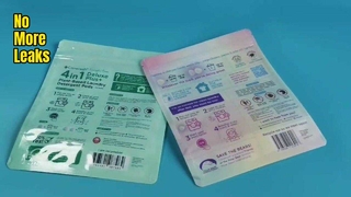 घरेलू भंडारण उपयोग के लिए लीक-प्रूफ लॉन्ड्री डिटर्जेंट पॉड्स प्लास्टिक जिपर बैग