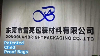 पेटेंट कस्टम चाइल्ड प्रूफ मायलर बैग