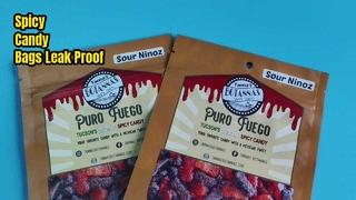 ताजगी और बच्चों के लिए सुरक्षित भंडारण समाधान के लिए लीक-प्रूफ मसालेदार कैंडी जिपर बैग