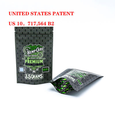 3.5g 7g गंध प्रतिरोधी मायलर बैग बाल प्रतिरोधी सुरक्षा ज़िपलॉक खड़े हो जाओ खाद्य पैकेजिंग बैग कस्टम लोगो समर्थित