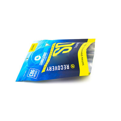 सुरक्षित अनुकूलन योग्य तीन पक्षीय बाल-प्रूफ VMOPP+PET+PE ज़िपर पैकेजिंग बैग