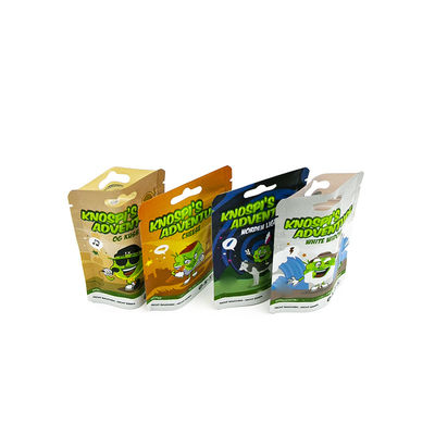 एल्यूमीनियम पन्नी Doypack रंगीन मुद्रण कस्टम पुनः बंद करने योग्य खड़े हो जाओ गंध सबूत ज़िपर Mylar पैकेजिंग पाउच बैग