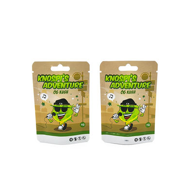 गंध प्रतिरोधी खाद्य-ग्रेड पैकेजिंग ज़िप लॉक सिगार शिशा नस्वर भंडारण खड़े हो जाओ अपने लोगो के साथ पाउच तंबाकू बैग