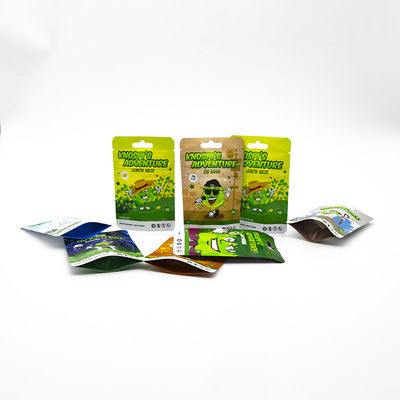 तंबाकू के लिए अनुकूलित बाल प्रतिरोधी ज़िपर बैग - उच्च बाधा माइलर पैकेजिंग