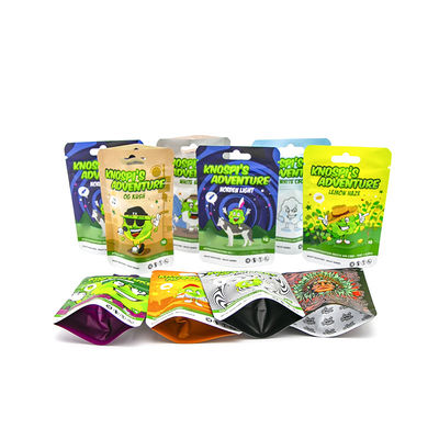 अनुकूलित खड़े ज़िपर फल स्वाद तंबाकू बैग सिगार Mylar बैग तंबाकू बैग पुनः बंद प्लास्टिक खरपतवार बैग