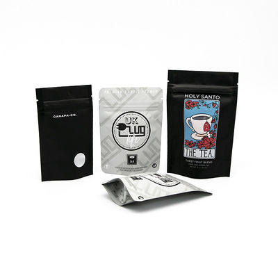 मुद्रित ज़िप लॉक पॉच बैग वाटरप्रूफ बायोडिग्रेडेबल प्लास्टिक स्टैंड अप एल्यूमीनियम पन्नी