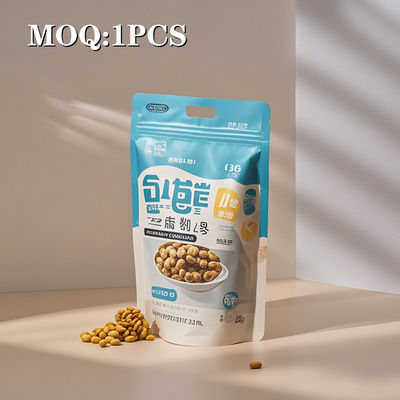 कस्टम एफडीए गंध प्रूफ यू के आकार के नाच पक्षों और गोल कोनों के साथ नमी प्रूफ पैकेजिंग बैग