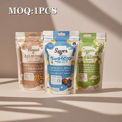 सुपर कम MOQ 1 टुकड़ा तेजी से वितरण कस्टम डिजिटल प्रिंटिंग थोक मूल्य खाद्य पैकेजिंग बैग Mylar बैग