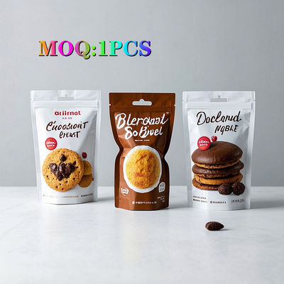 प्रीमियम गंध-अवरोधक प्लास्टिक थैलों के साथ ज़िपर बैकलॉग के लिए कस्टम खाद्य पैकेजिंग कुकीज़ कुकीज़ क्रॉकेट्स कुरकुरा स्नैक्स
