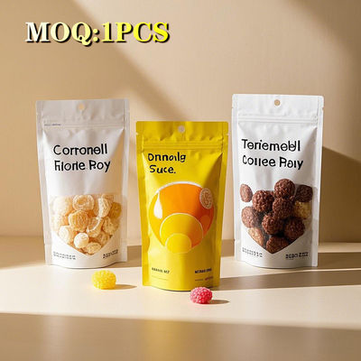 कस्टम आकार मुद्रित बाल प्रतिरोधी खाद्य पैकेजिंग गमी कैंडी साइड सील 3.5g गंध प्रतिरोधी डाई कट मायलर बैग